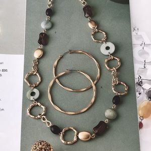 Lia Sophia necklace and earrings